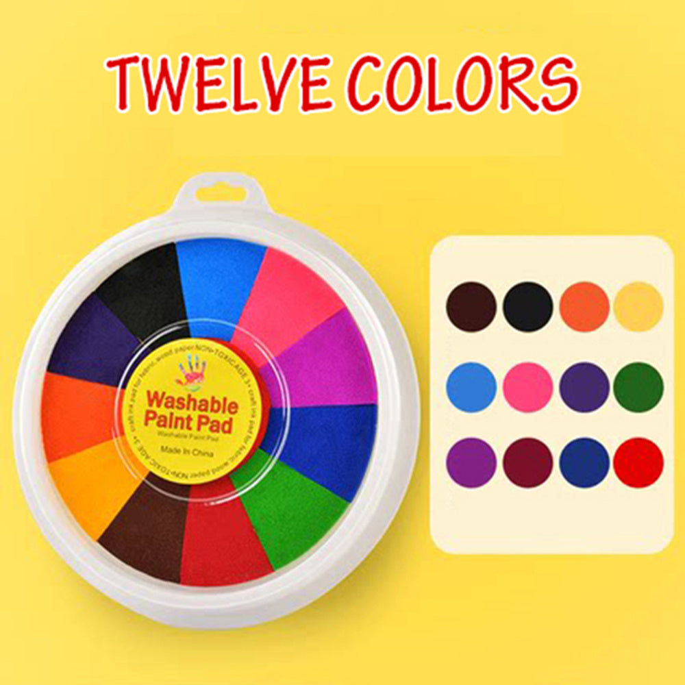 Fun Coloring Hands-On Learning Finger Print Mud Non-toxic Washable Pigment