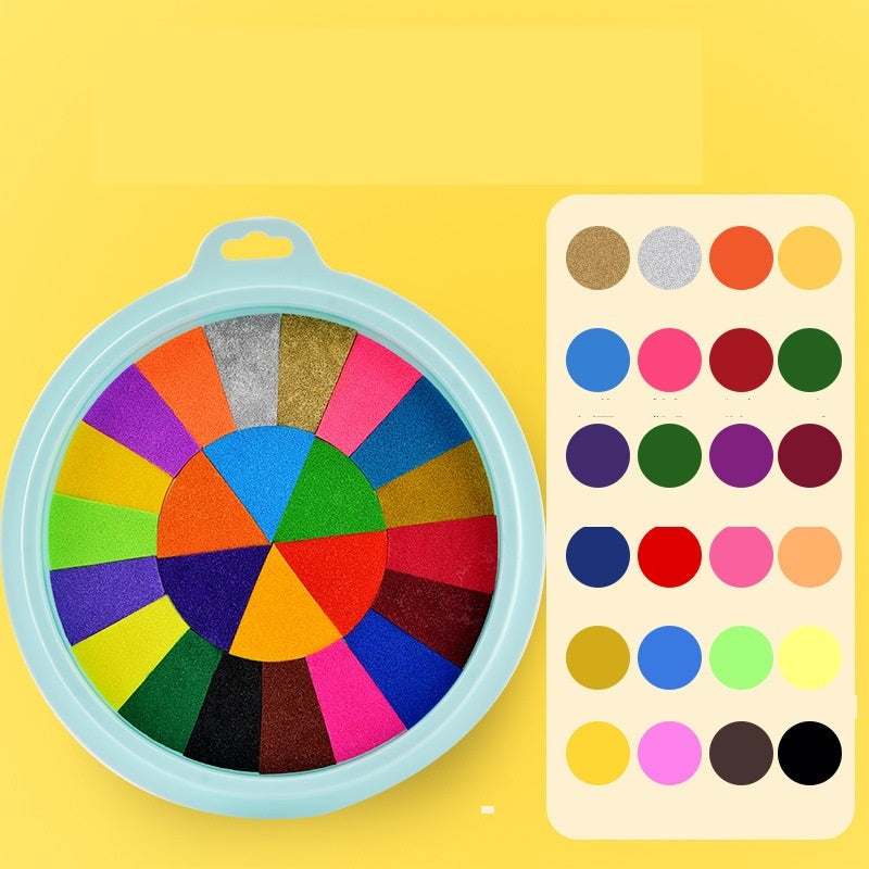 Fun Coloring Hands-On Learning Finger Print Mud Non-toxic Washable Pigment