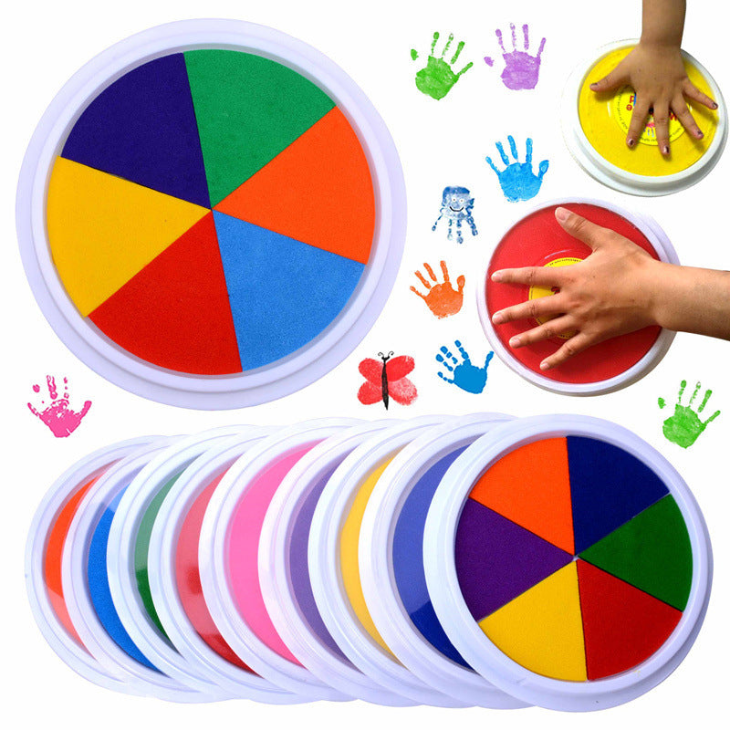 Fun Coloring Hands-On Learning Finger Print Mud Non-toxic Washable Pigment