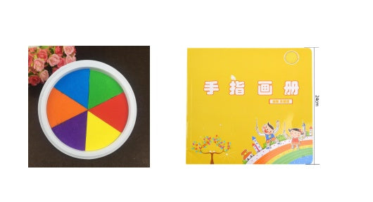 Fun Coloring Hands-On Learning Finger Print Mud Non-toxic Washable Pigment