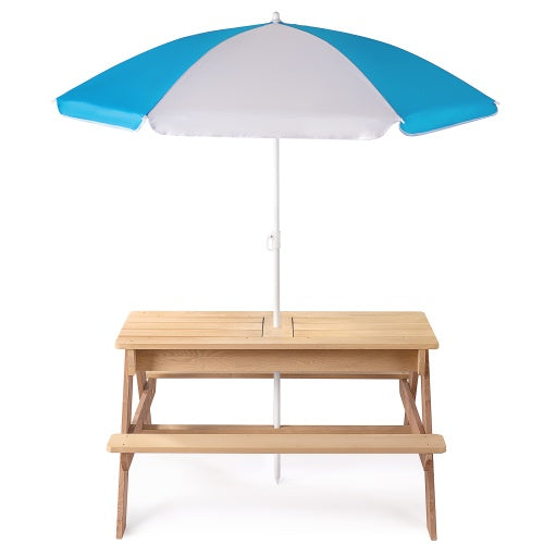 3-in-1 Kids Outdoor Picnic Table — OT-Recommended Outdoor Ritual Anchor for Meals, Art & Screen-Free Family Time