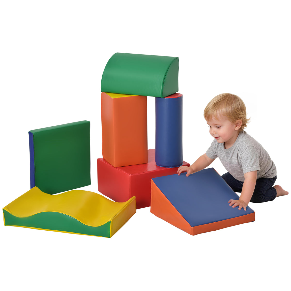 7-Piece Soft Play Climbing Set for Toddlers, Ages 1–4