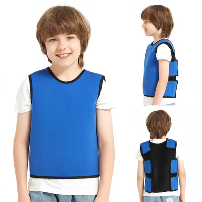 Sensory Compression Vest for Kids — OT-Recommended Deep Pressure Vest for Sensory Processing Disorder, Autism & ADHD (Large, Dark Blue)