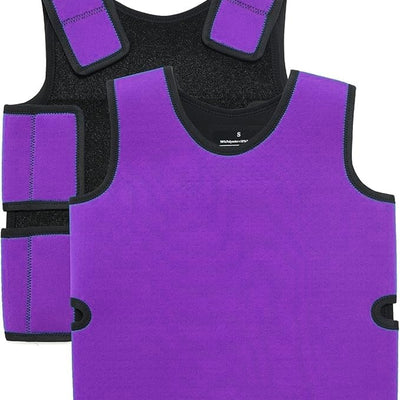 Sensory Compression Vest for Kids — OT-Recommended Deep Pressure Vest for Sensory Processing Disorder, Autism & ADHD (Medium, Purple)