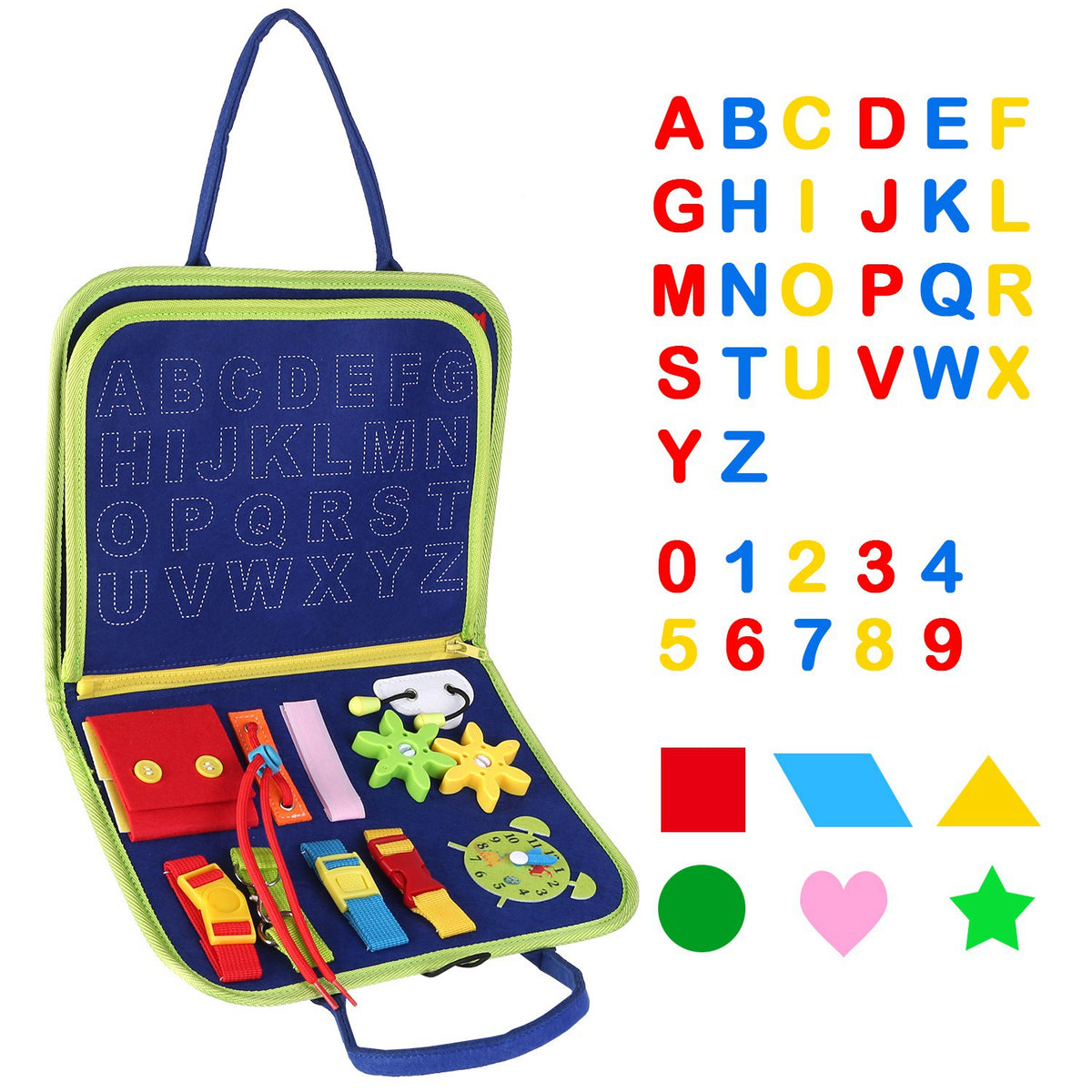 Kids Busy Board — Montessori Sensory Activity Board