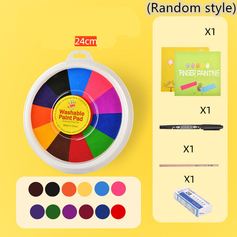 Fun Coloring Hands-On Learning Finger Print Mud Non-toxic Washable Pigment