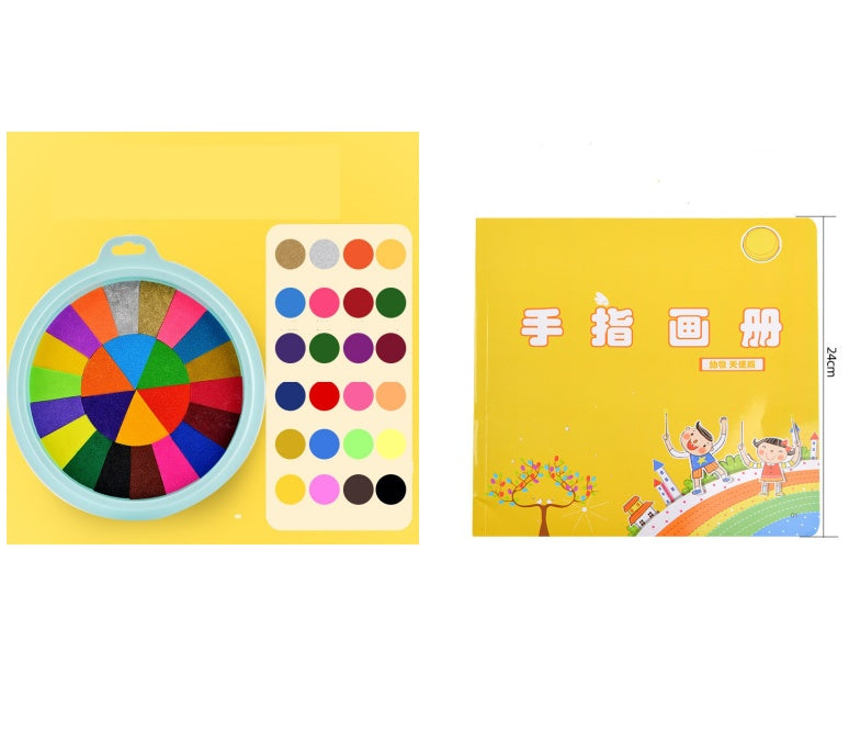Fun Coloring Hands-On Learning Finger Print Mud Non-toxic Washable Pigment