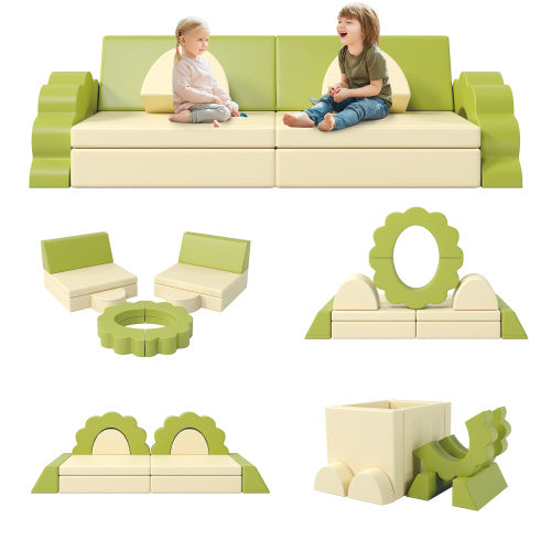 Foam Crash & Climb Couch — 10pc Modular Sensory Play Set for Climbing, Jumping & Heavy Work