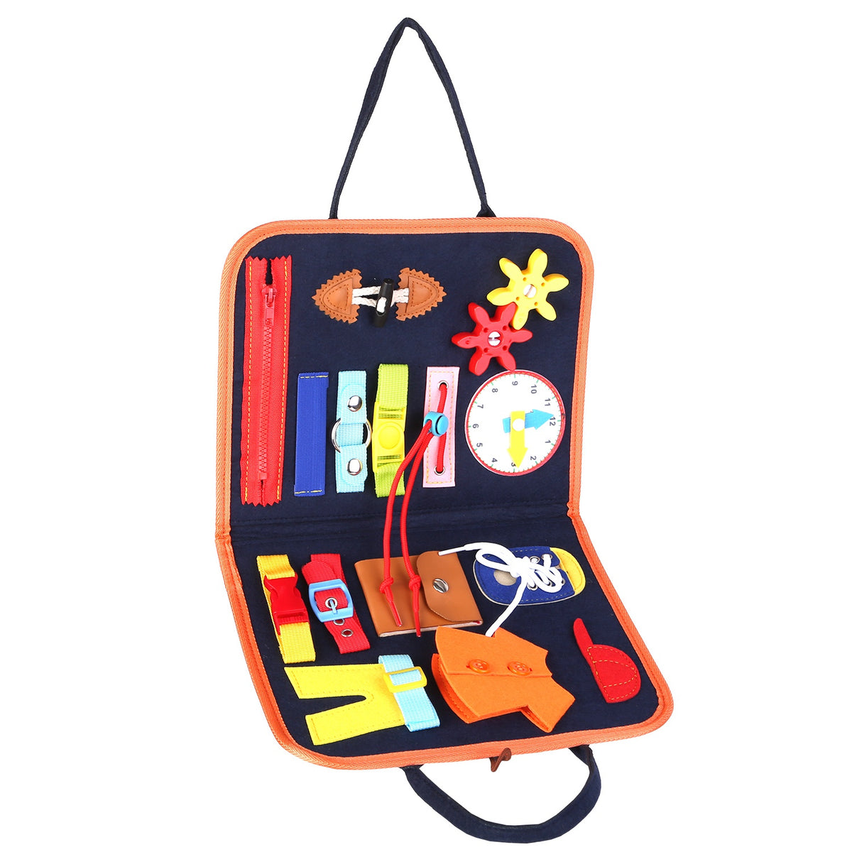 Kids Busy Board — Montessori Sensory Activity Board