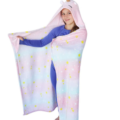 Unicorn Hooded Sensory Blanket — OT-Recommended Wearable Calming Throw for Sensory Seeking & Anxiety