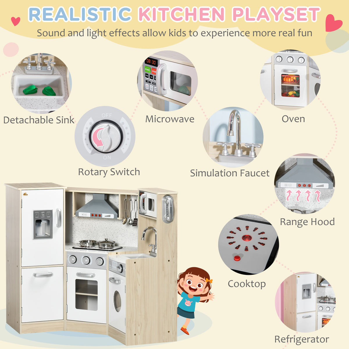 Little Chef's Corner Kids Play Kitchen