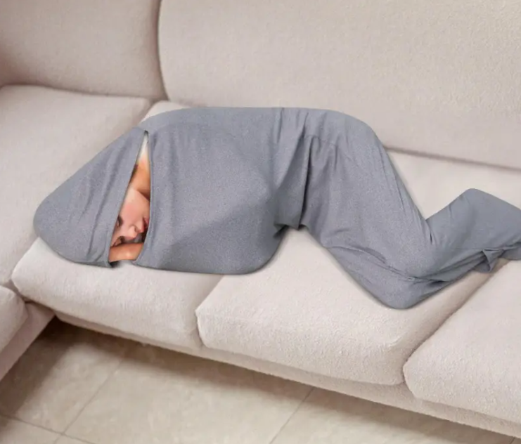 SleepComfort Wearable Weighted Blanket — OT-Recommended Deep Pressure Comfort for Anxiety & Sleep
