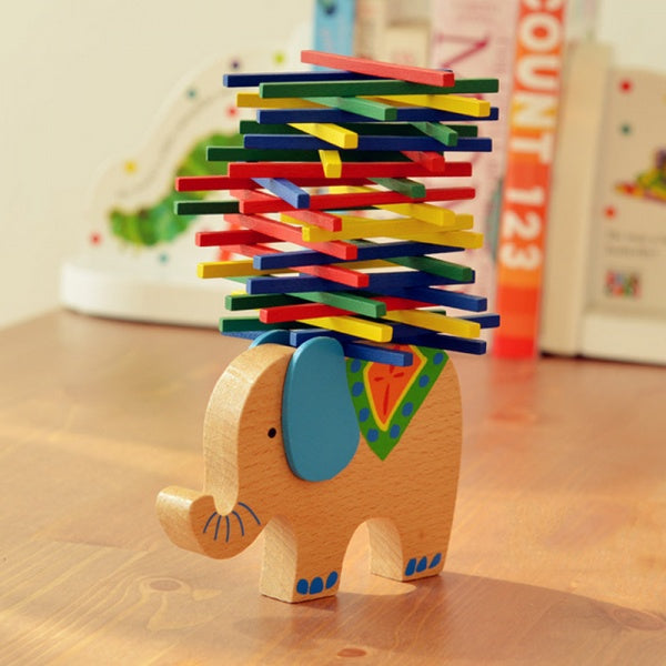 Colorful Balance Beam Wood Toy