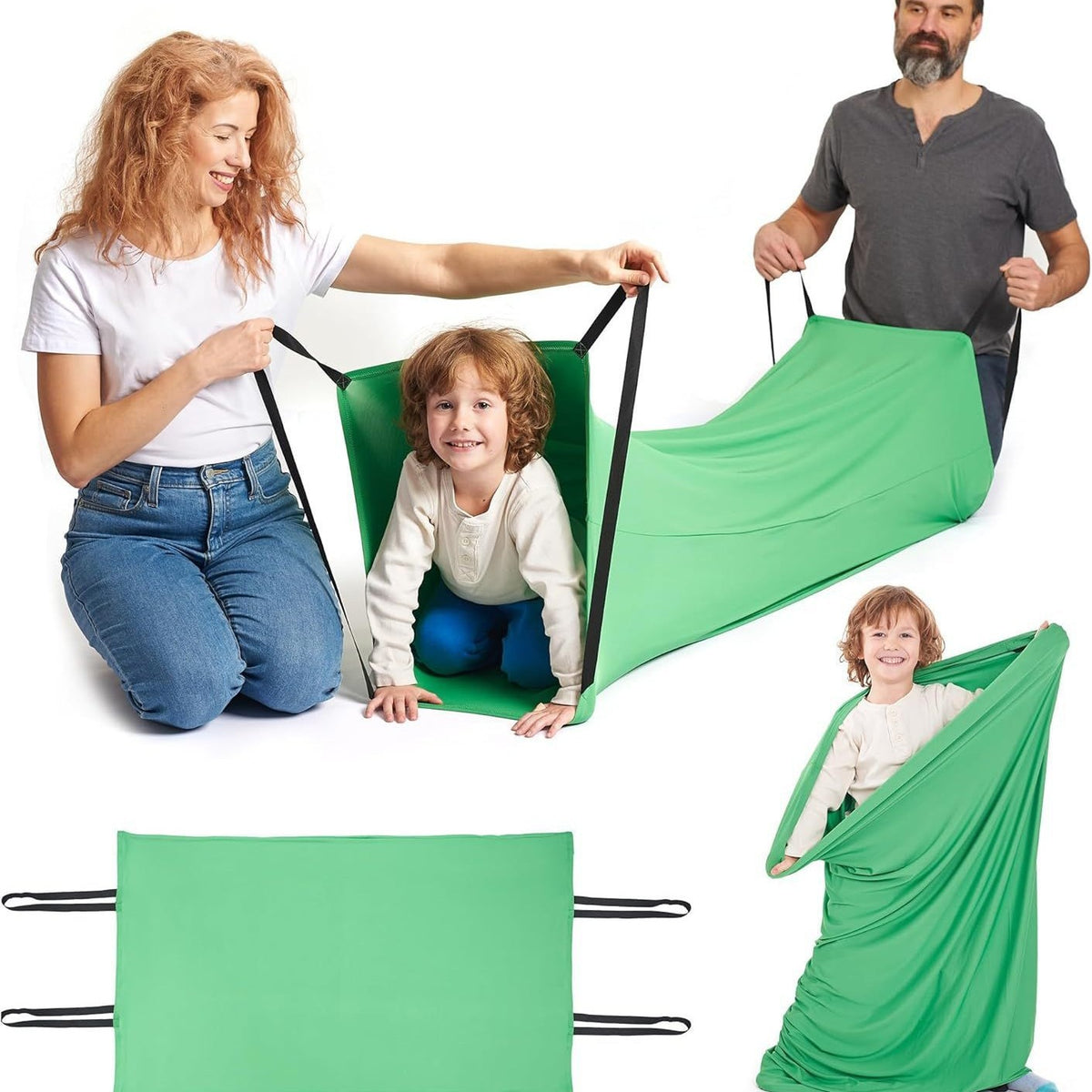 Sensory Compression Tunnel for Kids — Crawl & Push