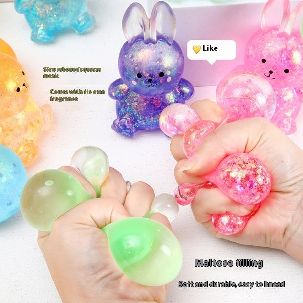 Stress Relief Fidget Cute Rabbit Squishy - Travel Friendly