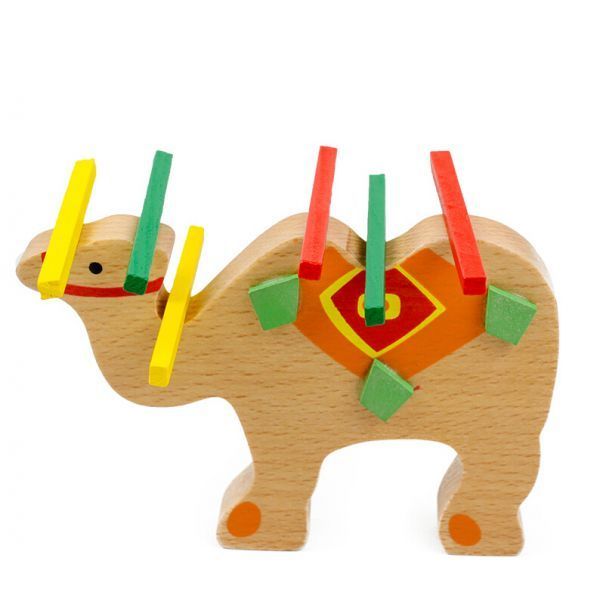 Colorful Balance Beam Wood Toy