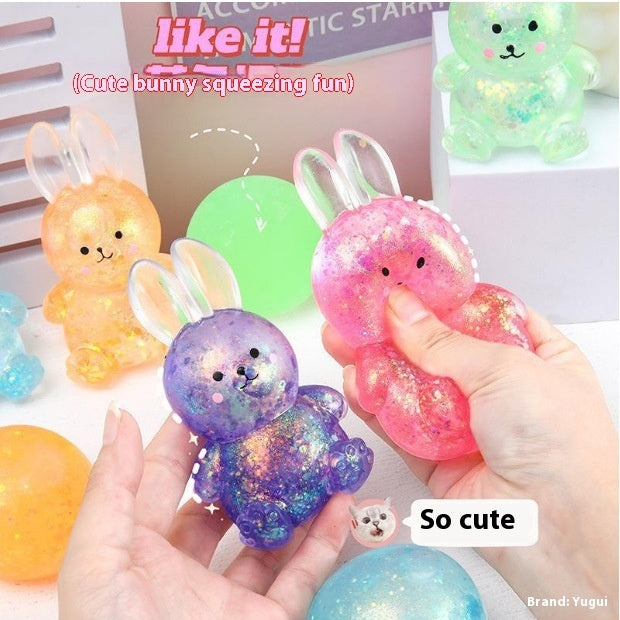 Stress Relief Fidget Cute Rabbit Squishy - Travel Friendly