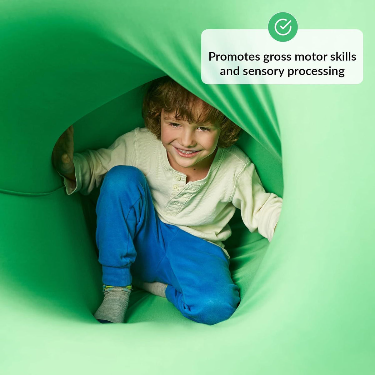 Sensory Compression Tunnel for Kids — Crawl & Push