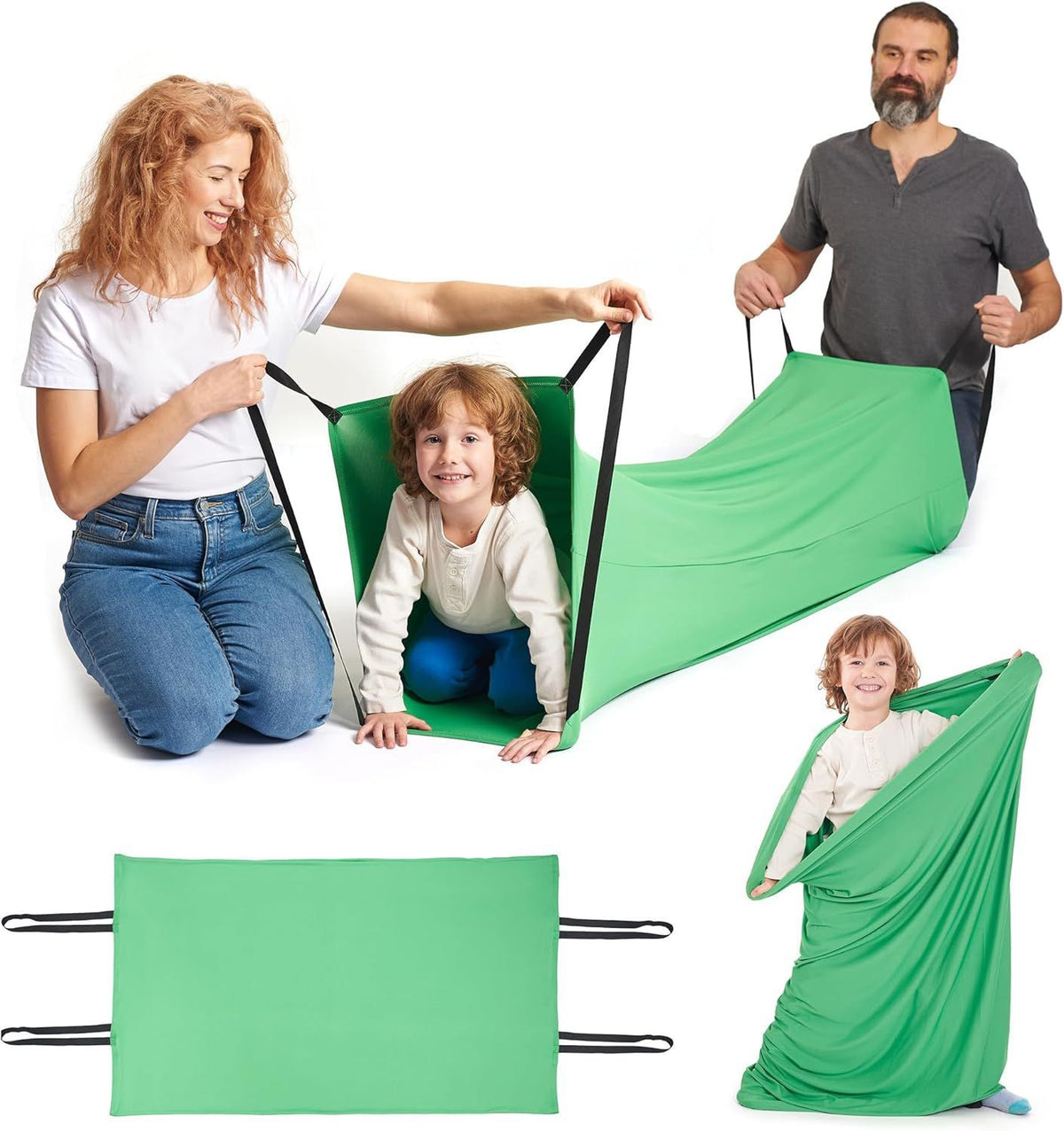 Sensory Compression Tunnel for Kids — Crawl & Push