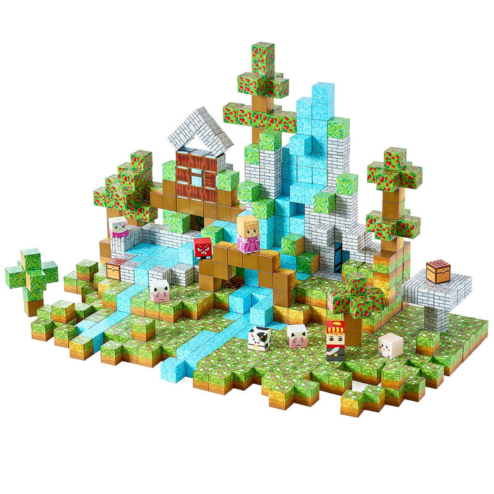 Forest magnetic cube building blocks set, 150 pieces – main product photo