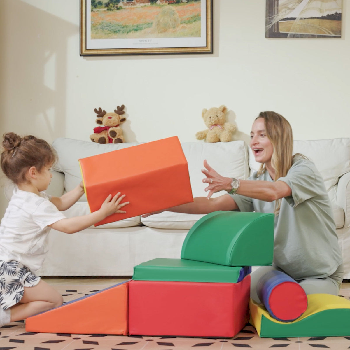 7-Piece Soft Play Climbing Set for Toddlers, Ages 1–4