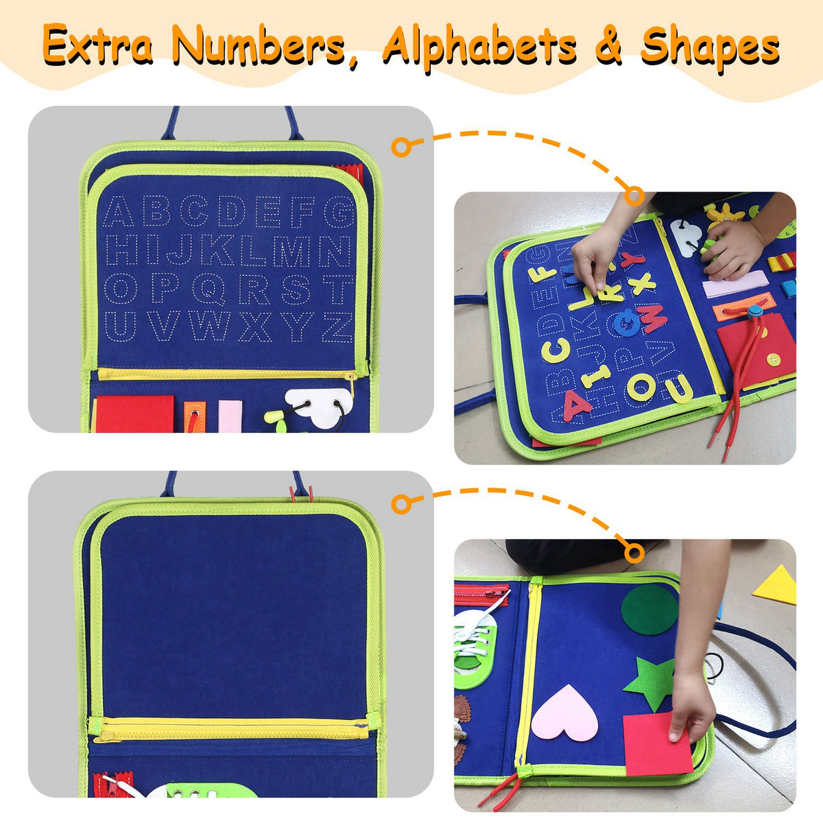 Kids Busy Board — Montessori Sensory Activity Board
