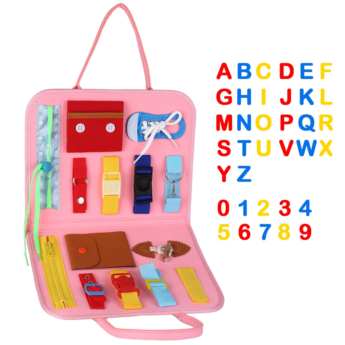 Kids Busy Board — Montessori Sensory Activity Board