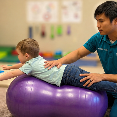 Sensory Peanut Therapy Ball — OT-Recommended for Core Strength, Balance & Vestibular Input