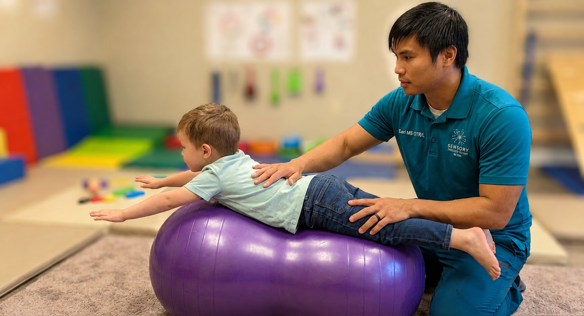 Sensory Peanut Ball for Kids — Core Strength & Balance