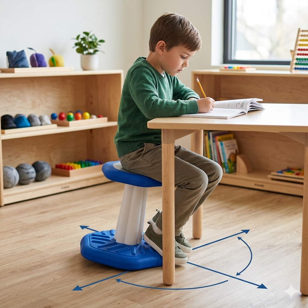 FocusFlex Active Sensory Stool — Wobble Seat for Kids