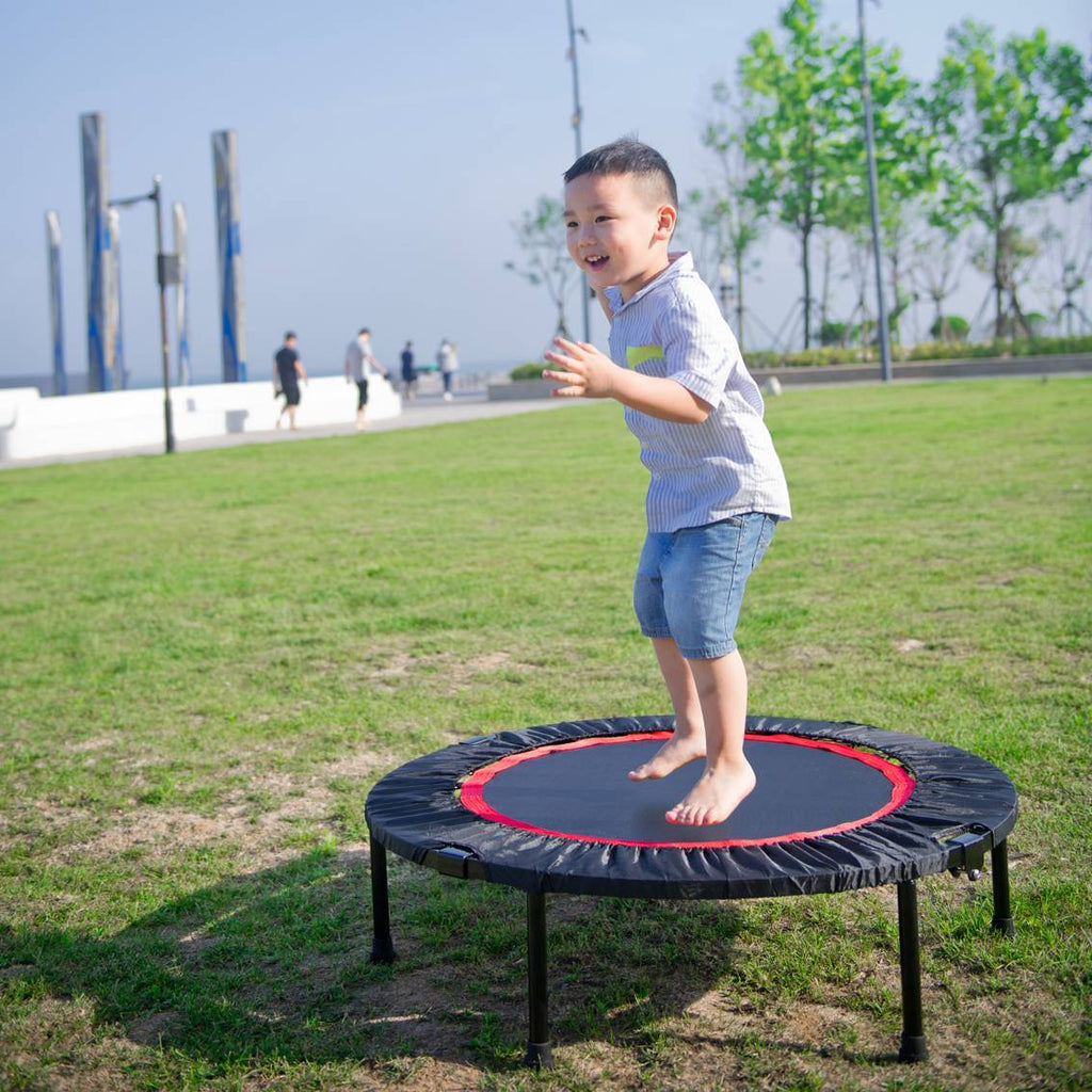 40 Inch Mini Exercise Trampoline-Indoor Fitness Rebounder Trampoline Safety Pad