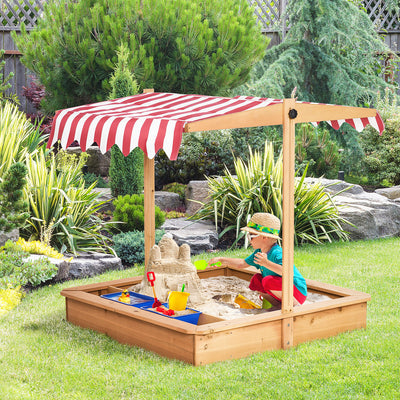 Wooden Sensory Sandbox — OT-Recommended Outdoor Tactile Play Station for Kids Ages 3–7