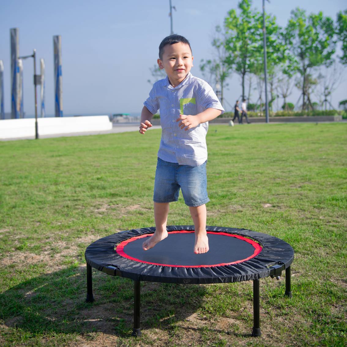 Sensory Mini Trampoline — 40-in Indoor Rebounder for Kids