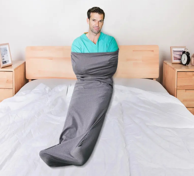 SleepComfort Wearable Weighted Blanket — OT-Recommended Deep Pressure Comfort for Anxiety & Sleep