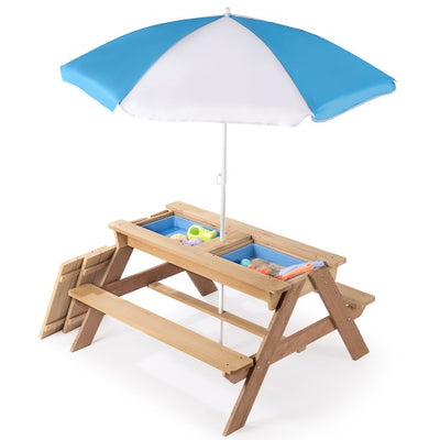 3-in-1 Kids Outdoor Picnic Table — OT-Recommended Outdoor Ritual Anchor for Meals, Art & Screen-Free Family Time