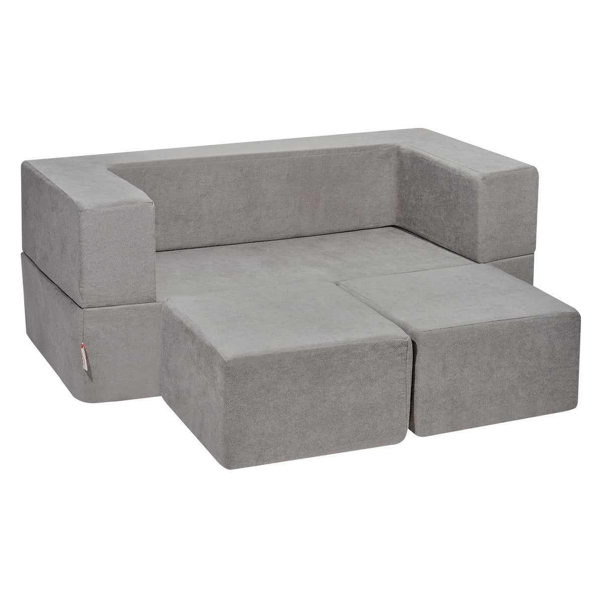 4-Piece Modular Sensory Sectional — Compact Foam Set
