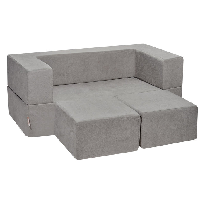 4-Piece Modular Sensory Sectional — Compact Foam Set